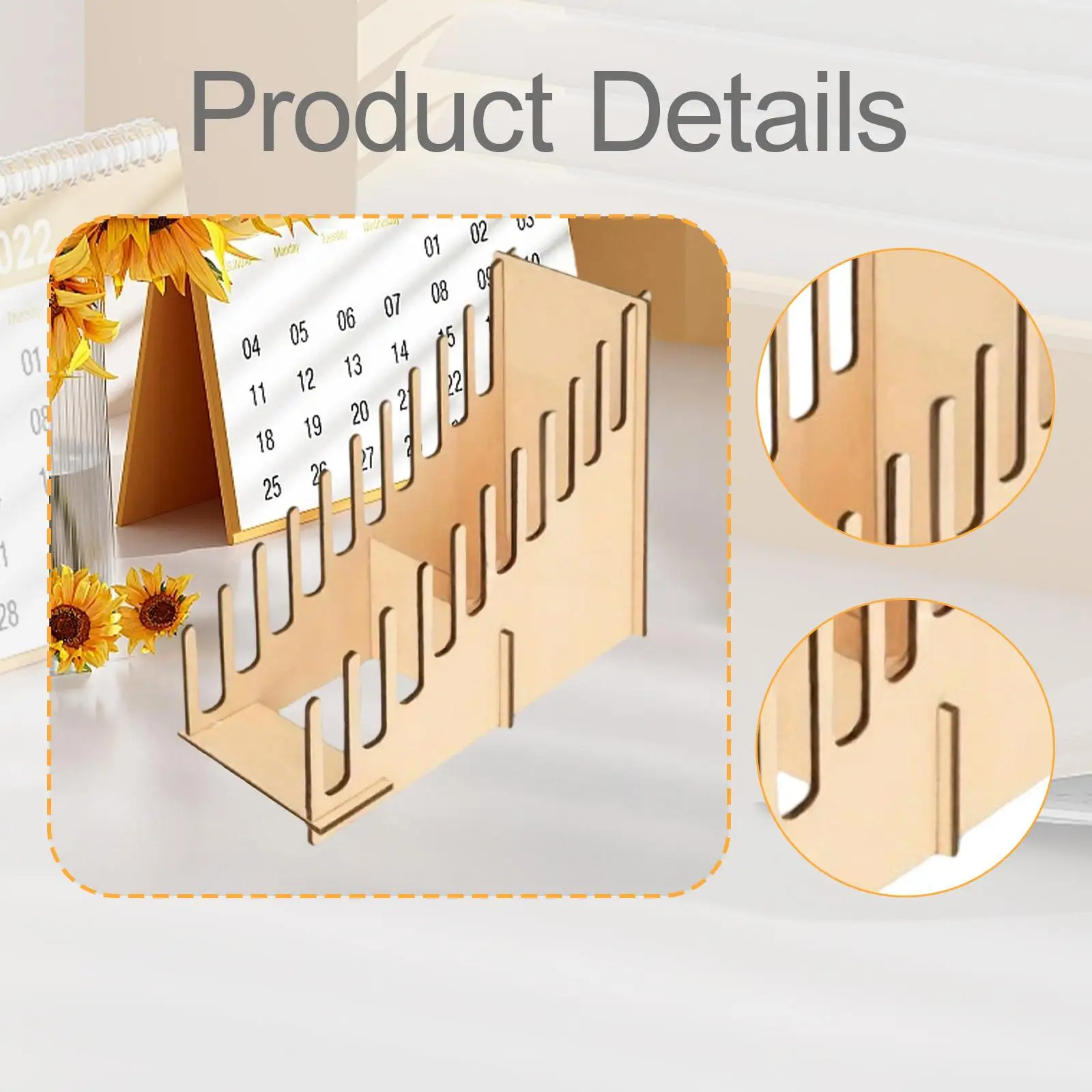 Wooden Greeting Card Display Holder Multi Slot Stand Organizer for Retail Shop Tabletop Counter Bookmarks Stickers
Wooden Greeting Card Display Holder Multi Slot Stand Organizer for Retail Shop Tabletop Counter Bookmarks Stickers