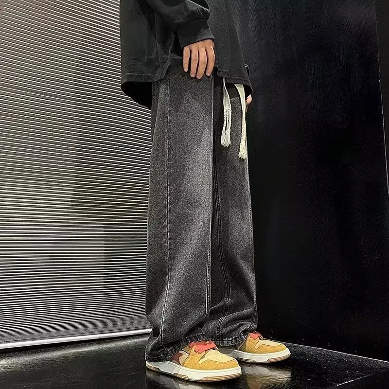 Loose Fit Straight Leg Jeans Men's Dstring Design Large Size 300 Pou Casual Long Trousers Autumn 2024 Trendy Brand Jeans
Loose Fit Straight Leg Jeans Men's Dstring Design Large Size 300 Pou Casual Long Trousers Autumn 2024 Trendy Brand Jeans