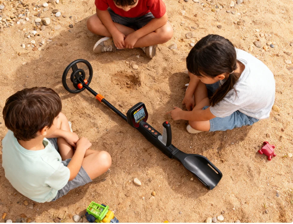 TX-412 Smart Kids Metal Detector with LCD Screen - One Button & Adjustable Lightweight Toy for Easy Treasure Hunt
TX-412 Smart Kids Metal Detector with LCD Screen - One Button & Adjustable Lightweight Toy for Easy Treasure Hunt