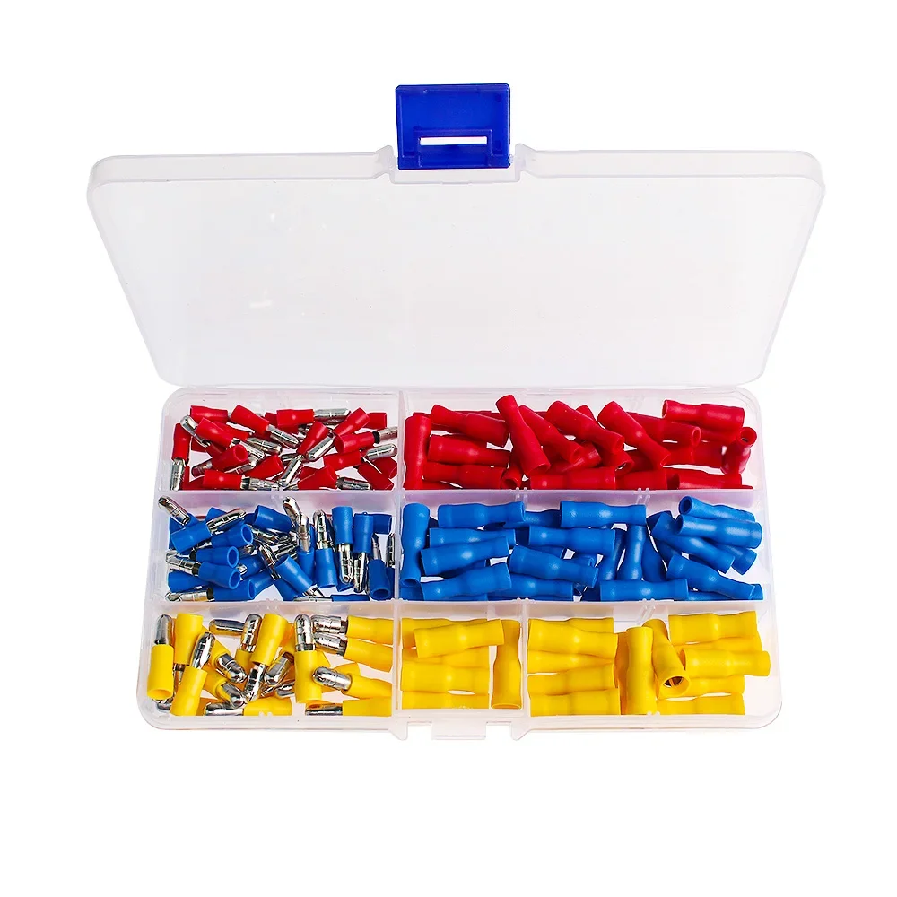 Cross border supply 160PCS bullet head male and female docking terminal combination,Quick wiring terminal box packaging
Cross border supply 160PCS bullet head male and female docking terminal combination,Quick wiring terminal box packaging