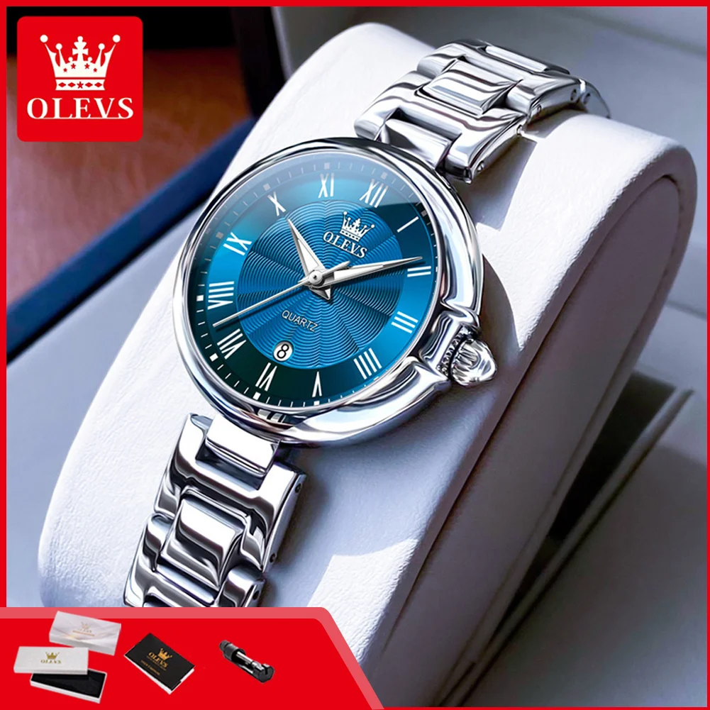 OLEVS 5608 Luxury Brand Women's Wristwatch Waterproof Stainless Steel Strap Luminous Date Quartz Watch for Ladies
OLEVS 5608 Luxury Brand Women's Wristwatch Waterproof Stainless Steel Strap Luminous Date Quartz Watch for Ladies