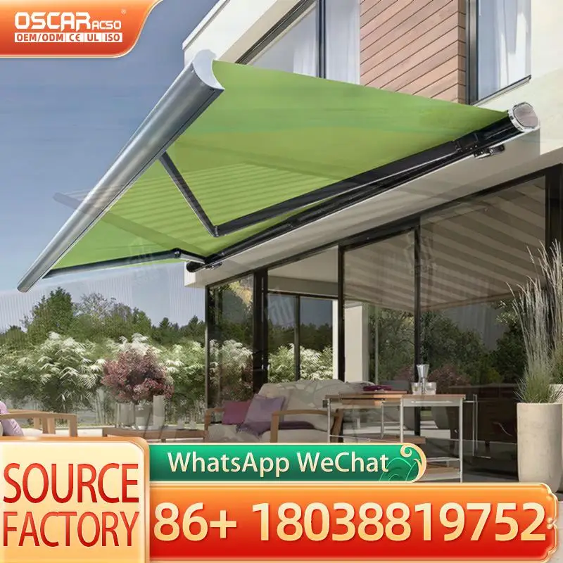 4*3M Motorized Retractable Full Cassette Awning Heavy Duty Canopy Remote Control Aluminum Frame PC Material Outdoor Patio Garden
4*3M Motorized Retractable Full Cassette Awning Heavy Duty Canopy Remote Control Aluminum Frame PC Material Outdoor Patio Garden