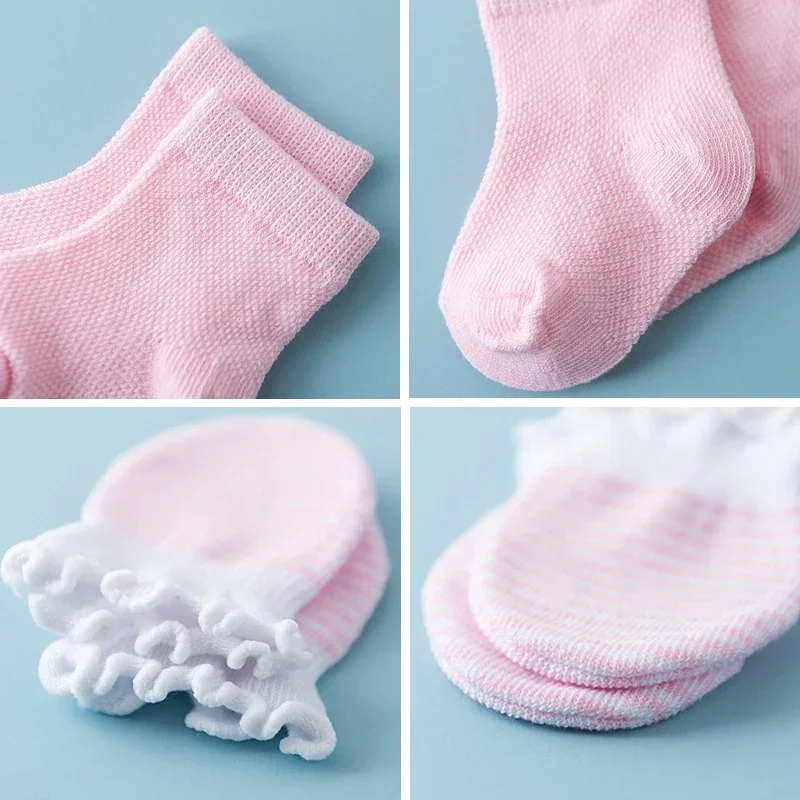 Ruffle Elastic Infant Socks Mittens Cute Toddler Daily Accessories Strip Cotton Socks Gloves Suit Baby Boys Girls Casual Outfit
Ruffle Elastic Infant Socks Mittens Cute Toddler Daily Accessories Strip Cotton Socks Gloves Suit Baby Boys Girls Casual Outfit