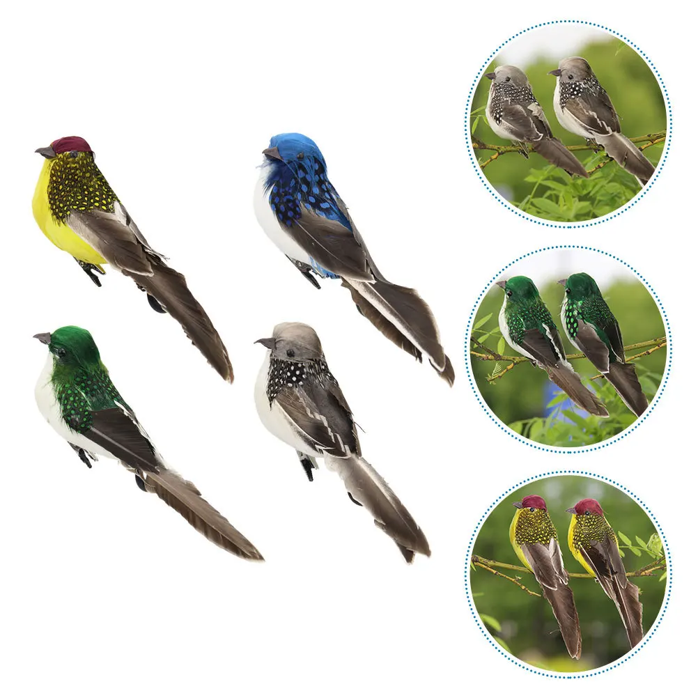 4Pcs Foam Feathered Birds Garden Park Entryways Decorative Ornament Artificial Bird with Clip Artificial Birds
4Pcs Foam Feathered Birds Garden Park Entryways Decorative Ornament Artificial Bird with Clip Artificial Birds