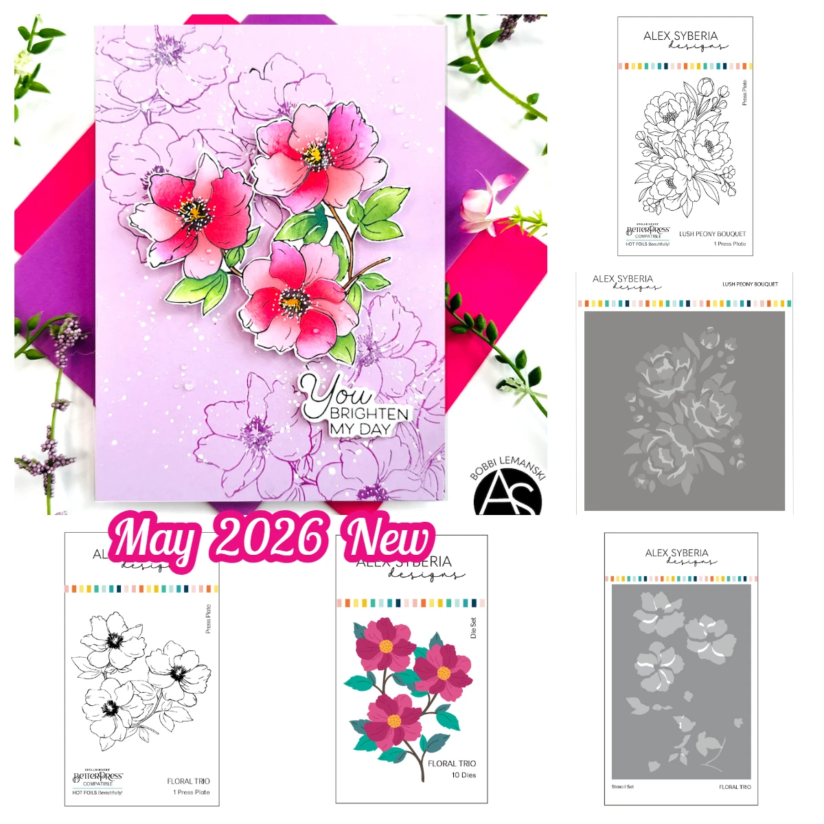 Alex Syberia Lush Peony Bouquet Floral Trio May 2026 New Metal Cutting Dies Stamps Hot Foil for DIY Scrapbooking Diary Handmade
Alex Syberia Lush Peony Bouquet Floral Trio May 2026 New Metal Cutting Dies Stamps Hot Foil for DIY Scrapbooking Diary Handmade