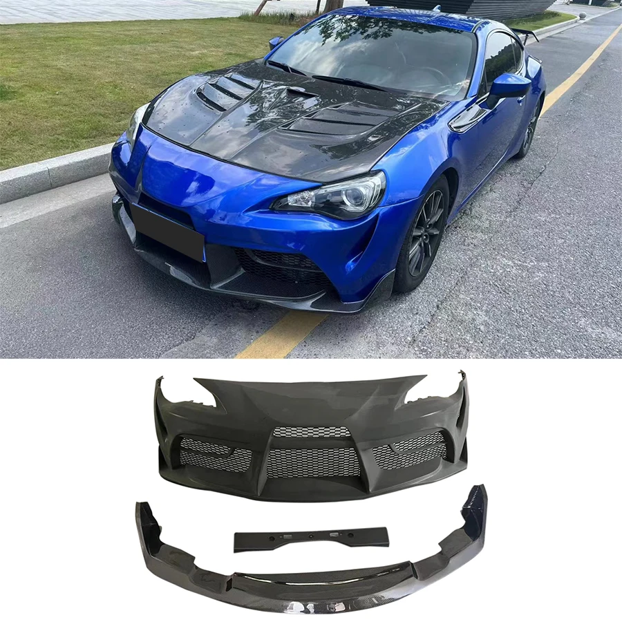 Полукарбоновый передний бампер для Toyota GT86 2013-2019, тюнинг в стиле Supra, спойлер-накладка на бампер, комплект обвеса.
Полукарбоновый передний бампер для Toyota GT86 2013-2019, тюнинг в стиле Supra, спойлер-накладка на бампер, комплект обвеса.