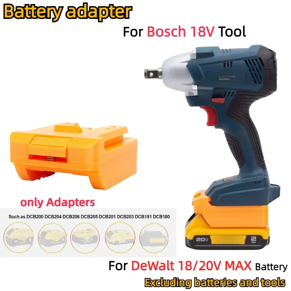 For 18V 20V MAX DeWalt DCB Series Battery Adapter/Converter TO Bosch 18V Series Cordless Power Tools Accessory (Only Adapter)
For 18V 20V MAX DeWalt DCB Series Battery Adapter/Converter TO Bosch 18V Series Cordless Power Tools Accessory (Only Adapter)