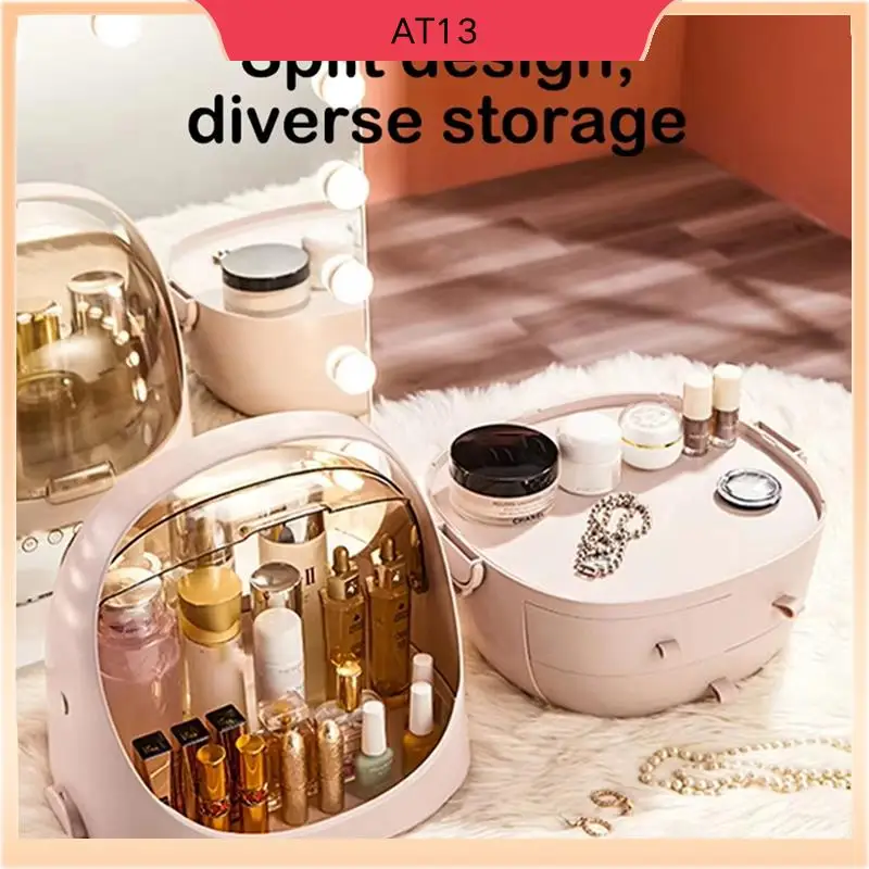 AT13 Large Capacity Cosmetic Storage Box Desktop Makeup Organizer With Skin Care Product Drawers
AT13 Large Capacity Cosmetic Storage Box Desktop Makeup Organizer With Skin Care Product Drawers