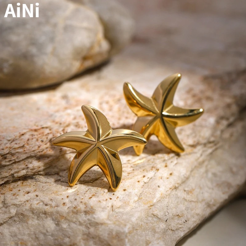 Trendy Jewelry European and American Design Gold Color Metal Pentagram Style Stud Earrings For Women Party Gifts Hot Selling
Trendy Jewelry European and American Design Gold Color Metal Pentagram Style Stud Earrings For Women Party Gifts Hot Selling