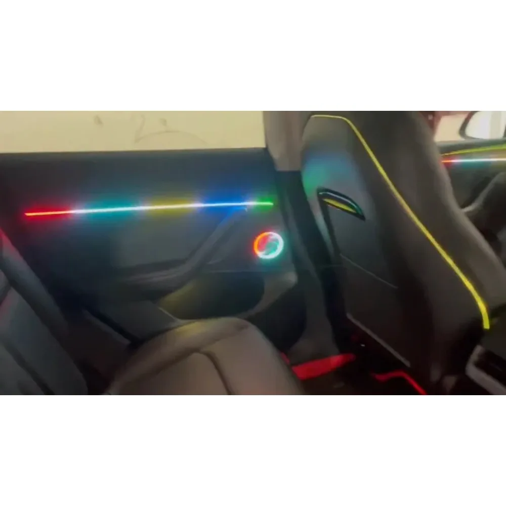 Upgrade 256 Colors Symphony Led Car Interior Ambient Lighting Accessories for Tesla Model 3/Y 2021-2023 Atmosphere Light Strip
Upgrade 256 Colors Symphony Led Car Interior Ambient Lighting Accessories for Tesla Model 3/Y 2021-2023 Atmosphere Light Strip