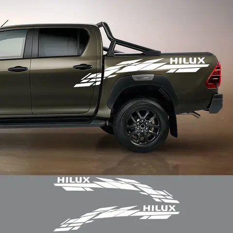 สติกเกอร์รถสำหรับ Toyota HILUX vigo Revo Rocco รถบรรทุกสติกเกอร์กราฟิกดันสาดสติกเกอร์ตกแต่งปกอุปกรณ์ตกแต่งรถยนต์