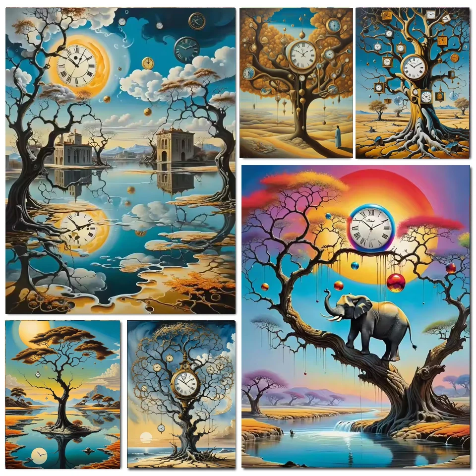 5D Diy diamond Painting Surrealism Abstract Steampunk Art Inspiration Desert Oasis Clock Tree Landscape Diamond Embroidery
5D Diy diamond Painting Surrealism Abstract Steampunk Art Inspiration Desert Oasis Clock Tree Landscape Diamond Embroidery