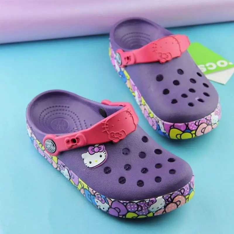 Sanrio Hello Kitty Kuromi Sandals Kawaii Slippers Children Light Weight Anti Slip Breathable Outdoor Soft Sole Beach Shoe Summer
Sanrio Hello Kitty Kuromi Sandals Kawaii Slippers Children Light Weight Anti Slip Breathable Outdoor Soft Sole Beach Shoe Summer