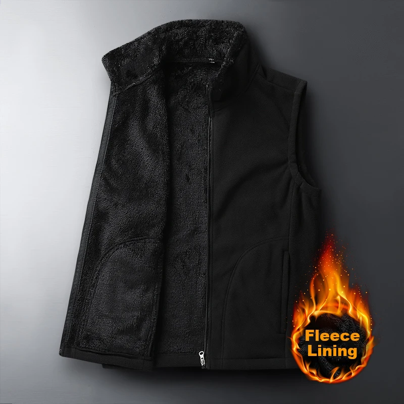 New Men's Vests with Added Fleece Autumn Winter Mens Sleeveless Jacket with Lambswool Men Fleece Jacket with Plus Size 8XL 7XL
New Men's Vests with Added Fleece Autumn Winter Mens Sleeveless Jacket with Lambswool Men Fleece Jacket with Plus Size 8XL 7XL