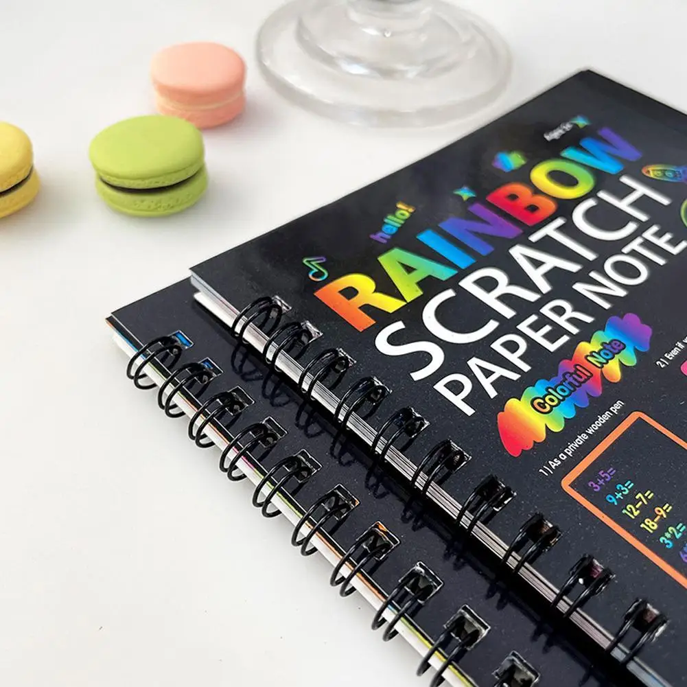 Scratch Paper Art Set Rainbow Magic Scratch Off Drawing Kit DIY Hand Painted Creative Painting Educational Toys For Kids Gift
Scratch Paper Art Set Rainbow Magic Scratch Off Drawing Kit DIY Hand Painted Creative Painting Educational Toys For Kids Gift