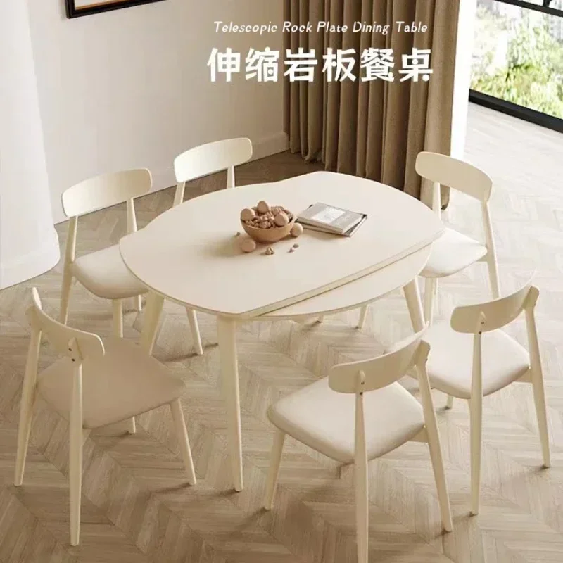 Stone Plate Solid Wood Dining Table Modern Simple Retractable Folding Table Square and round Dual-Use Table
Stone Plate Solid Wood Dining Table Modern Simple Retractable Folding Table Square and round Dual-Use Table