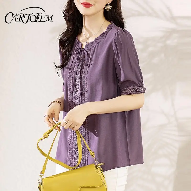 New Summer Collection Short Sleeve Chiffon Blouse for Women Lightweight Loose Fit Plus Size
New Summer Collection Short Sleeve Chiffon Blouse for Women Lightweight Loose Fit Plus Size