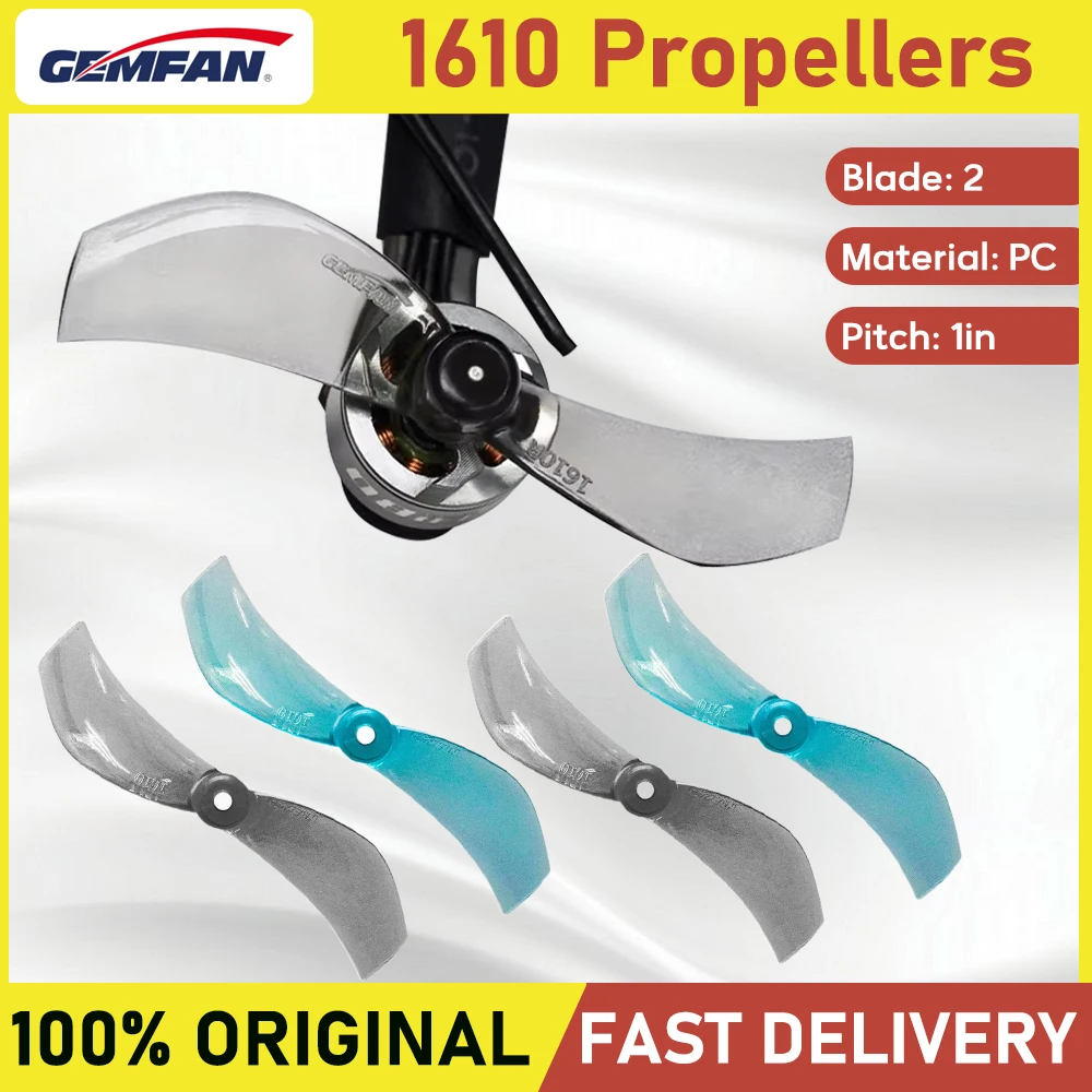 Gemfan 40MM 1610 1610-2 Propeller 1mm 1.5mm Shaft FPV Tinywhoop Mobula7 Racing Drone Replacement Parts
Gemfan 40MM 1610 1610-2 Propeller 1mm 1.5mm Shaft FPV Tinywhoop Mobula7 Racing Drone Replacement Parts