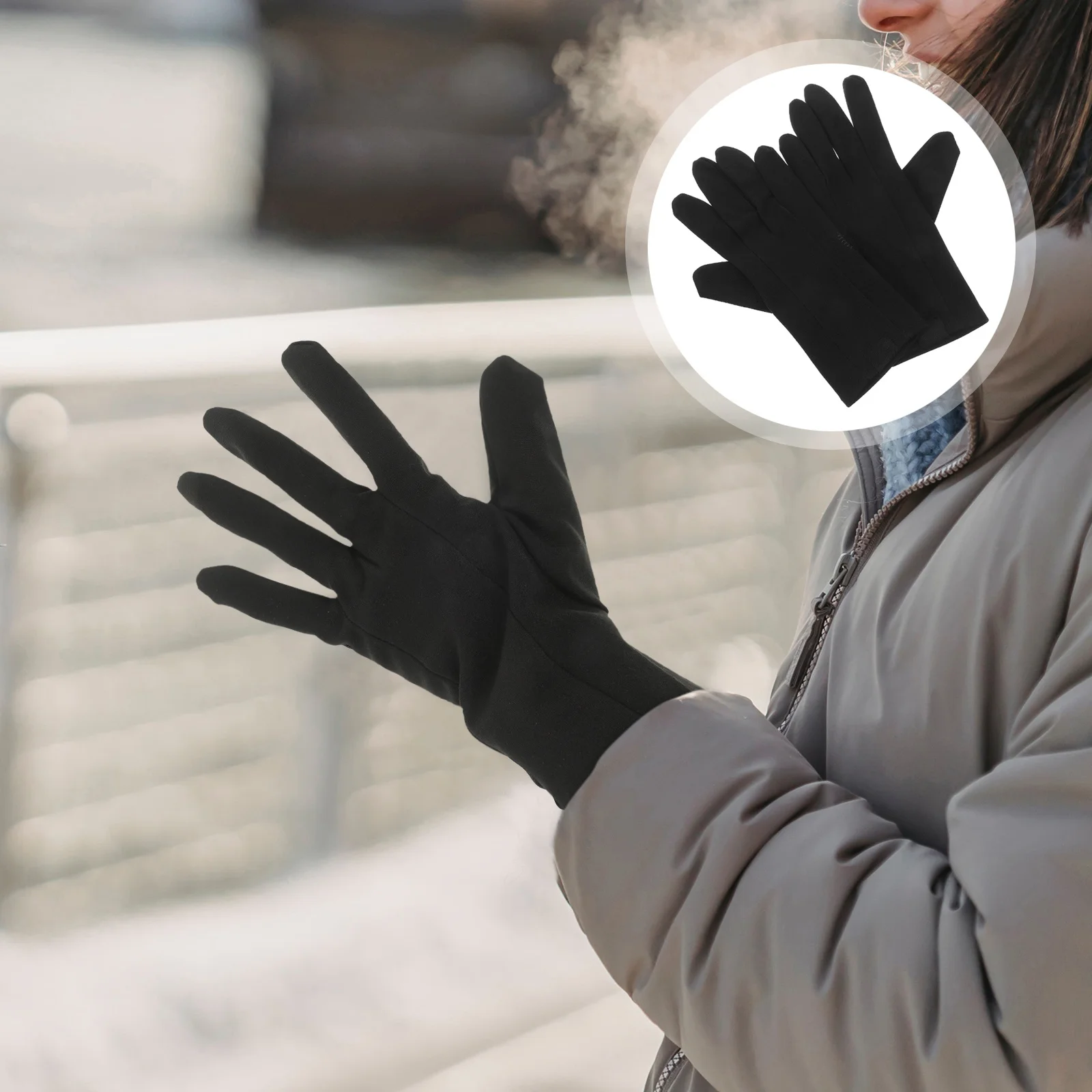 Unisex Winter Gloves L Black Silicone Touch Screen Anti-Slip Sports Gloves Reflective Cycling Running Outdoor Use
Unisex Winter Gloves L Black Silicone Touch Screen Anti-Slip Sports Gloves Reflective Cycling Running Outdoor Use