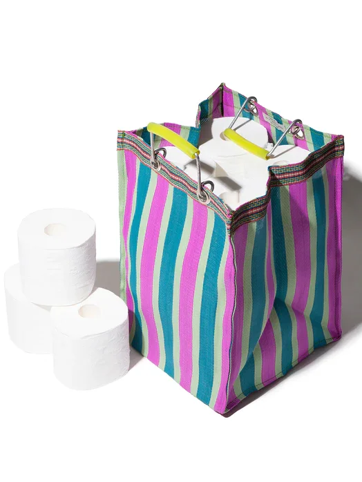 Large Capaci Beach Bag Park PUEBCO Recycled Big Size Striped Woven Handbag Soft Tote Bag for Daily Use
Large Capaci Beach Bag Park PUEBCO Recycled Big Size Striped Woven Handbag Soft Tote Bag for Daily Use