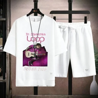 Music Tour Waffle Set Men Ed Sheeran Loop Graphic T-Shirt And Shorts Summer Casual Outfit 2026
Music Tour Waffle Set Men Ed Sheeran Loop Graphic T-Shirt And Shorts Summer Casual Outfit 2026