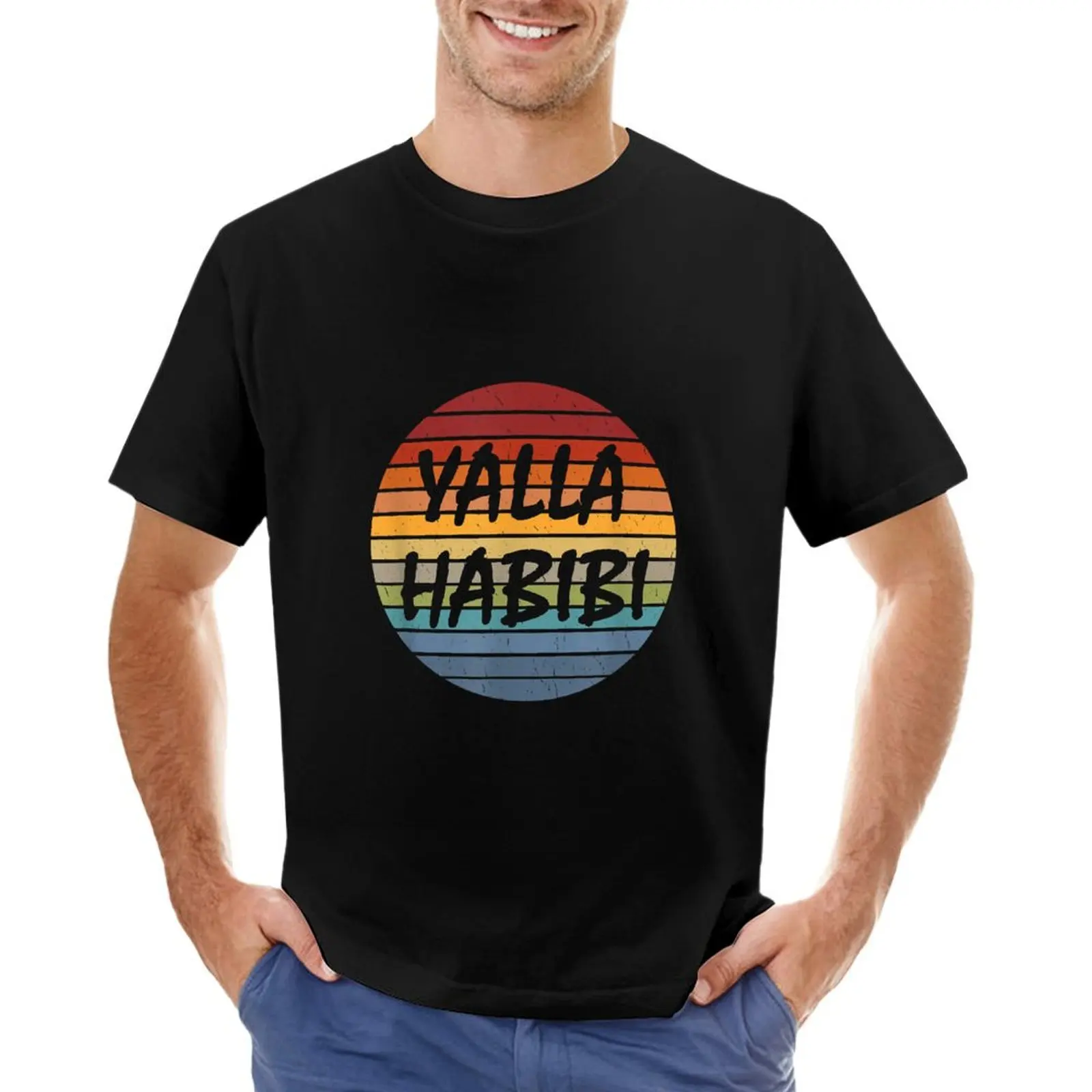 Yalla Habibi Retro Arabic Arab Sweetheart Islam Muslim T-Shirt cute tops quick-drying Aesthetic clothing anime men clothes
Yalla Habibi Retro Arabic Arab Sweetheart Islam Muslim T-Shirt cute tops quick-drying Aesthetic clothing anime men clothes