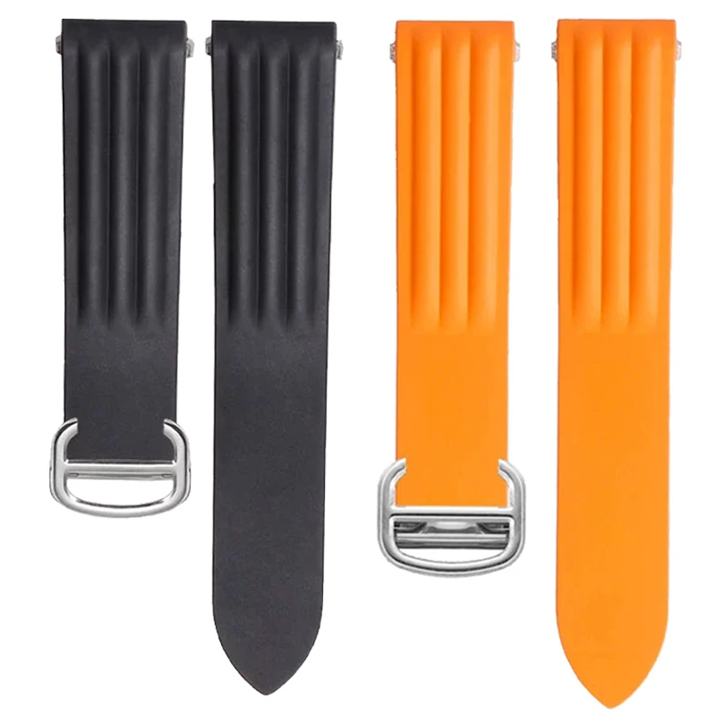 19MM Quick Release Fluororubber Watch Strap for Cartier Sports Car Fluororubber Watch Strap Roadster WE500260 W6206018 Wristband
19MM Quick Release Fluororubber Watch Strap for Cartier Sports Car Fluororubber Watch Strap Roadster WE500260 W6206018 Wristband