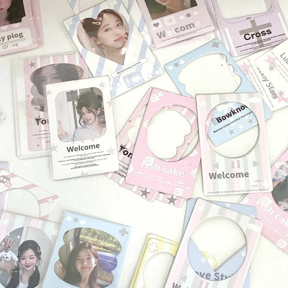 30 шт. корейская INS милая полая рамка для карт Kpop Idol 3-дюймовая фотокарта DIY Декор дисплей защитная карта Kawaii Girl Card Packaging
30 шт. корейская INS милая полая рамка для карт Kpop Idol 3-дюймовая фотокарта DIY Декор дисплей защитная карта Kawaii Girl Card Packaging