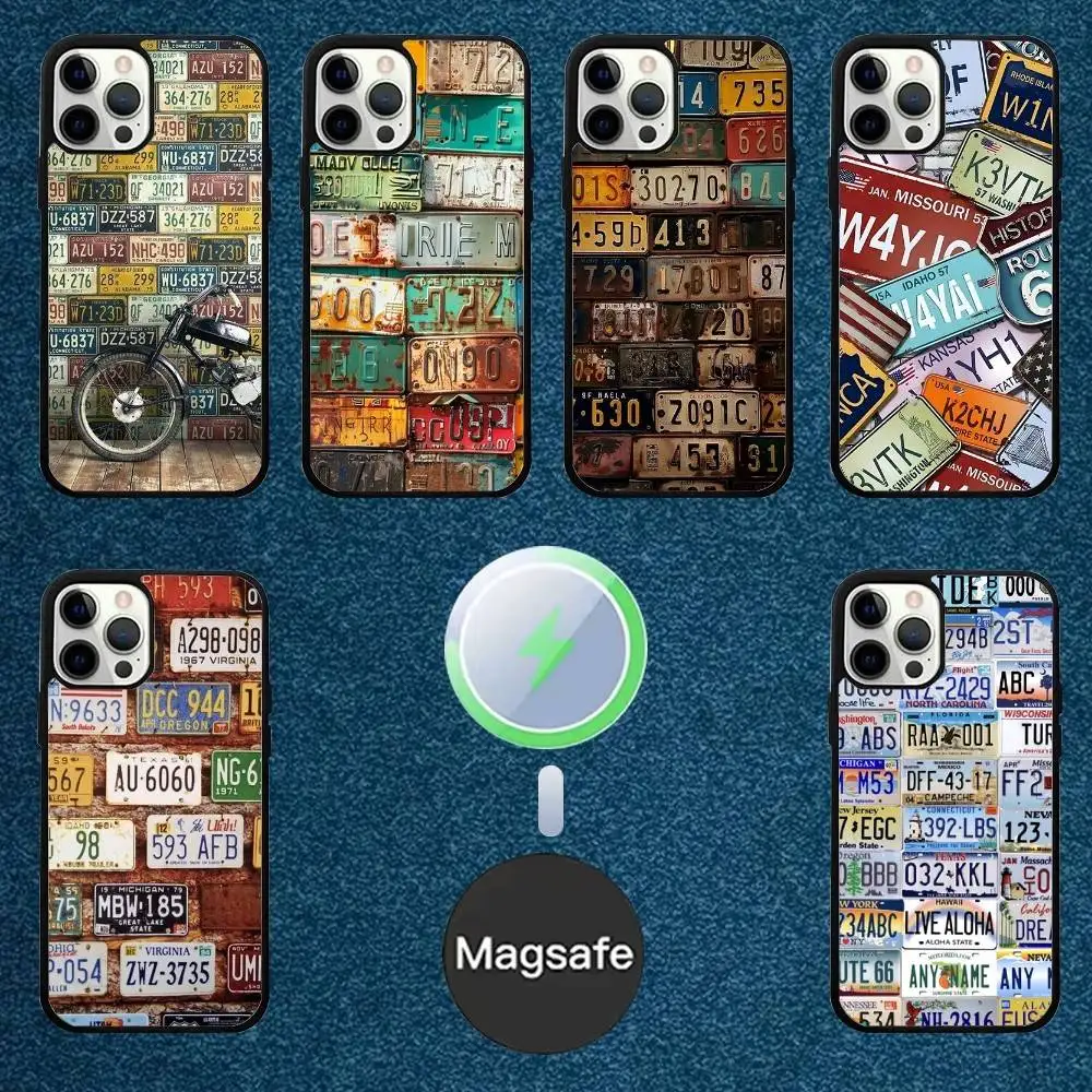 Retro Vintage License Plate Phone Case For iPhone 16,15,14,13,12,11,Plus,Pro,Max Mini Magsafe Magnetic Wireless Charging
Retro Vintage License Plate Phone Case For iPhone 16,15,14,13,12,11,Plus,Pro,Max Mini Magsafe Magnetic Wireless Charging