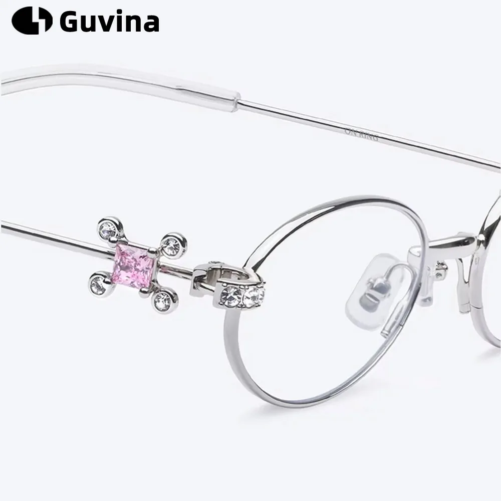Korea Fashion Style 2025 New Ultra Light Titanium Oval Glasses Frame Female Gem Series ONRING Myopia Anti-blue Light Eyeglasses
Korea Fashion Style 2025 New Ultra Light Titanium Oval Glasses Frame Female Gem Series ONRING Myopia Anti-blue Light Eyeglasses