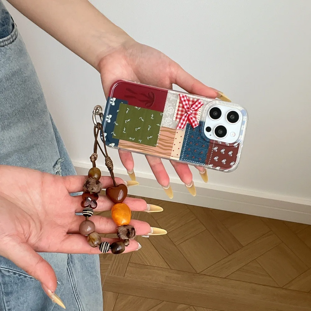 Корейский милый чехол для телефона в клетку с бантом и цветком в виде сердца с браслетом для iPhone 17, 16, 15, 14, 13 Pro Max, защитный чехол
Корейский милый чехол для телефона в клетку с бантом и цветком в виде сердца с браслетом для iPhone 17, 16, 15, 14, 13 Pro Max, защитный чехол