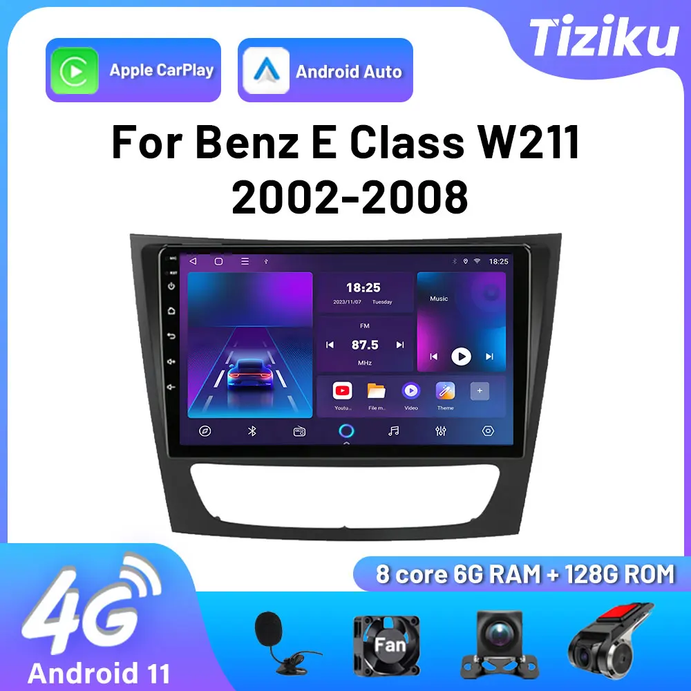 Автомобильный радиоприемник Android13 для Benz E-Class W211 2002-2008 мультимедийный автомобильный Carplay Android автомобильный беспроводной Автомобильный видео Авторадио Авто
Автомобильный радиоприемник Android13 для Benz E-Class W211 2002-2008 мультимедийный автомобильный Carplay Android автомобильный беспроводной Автомобильный видео Авторадио Авто