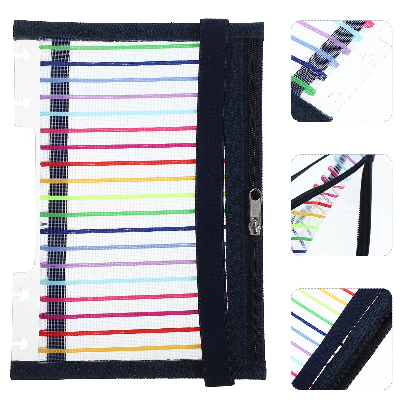 1pc B6 Size Transparent Zipper Mushroom Hole Lightweight Plastic Mesh Fabric Multi-Use Notebook Cover Bag For Looseleaf Journal
1pc B6 Size Transparent Zipper Mushroom Hole Lightweight Plastic Mesh Fabric Multi-Use Notebook Cover Bag For Looseleaf Journal