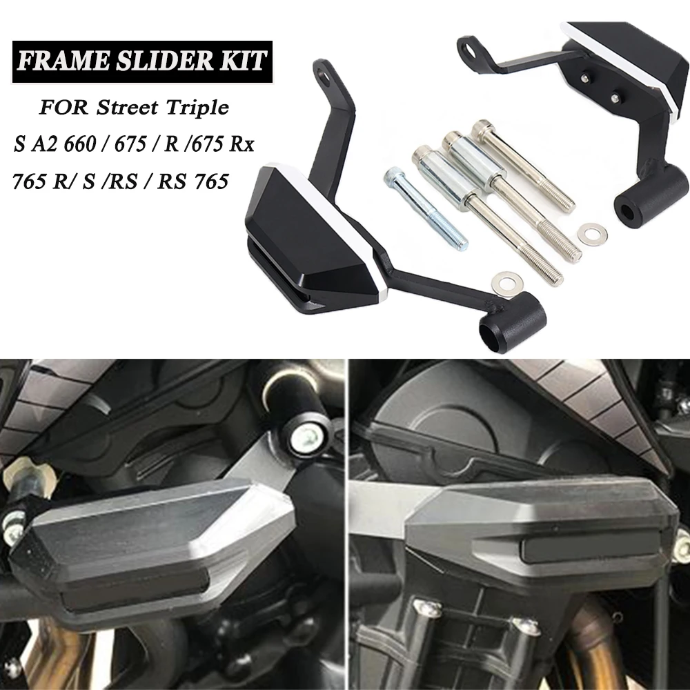 NEW Motorcycle Engine Anti Crash Frame Slider Kit Falling Protector For Street Triple 765S 765R 765RS RS765 675Rx 675R
NEW Motorcycle Engine Anti Crash Frame Slider Kit Falling Protector For Street Triple 765S 765R 765RS RS765 675Rx 675R