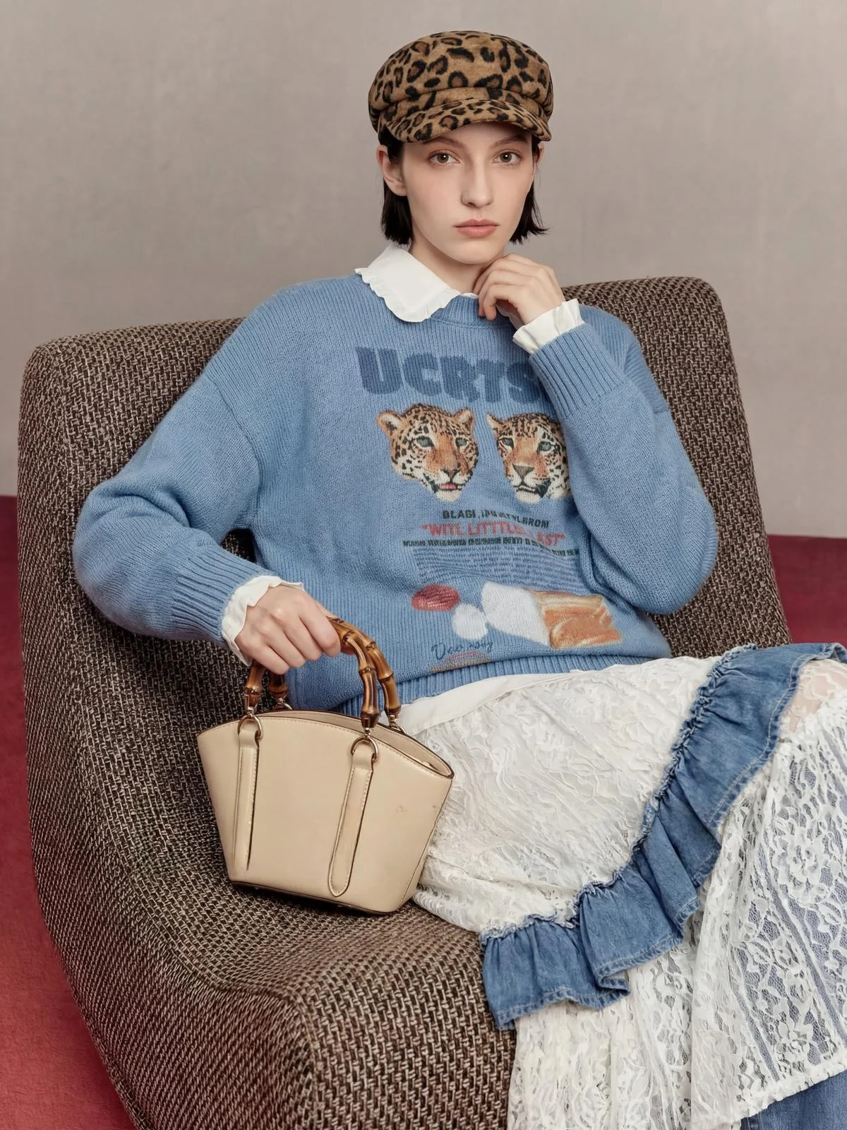 Blue Toasted Bread Loose Women's Sweater Casual Style Spring 2026 Uncle Wild Environment Series Long Sleeve Top
Blue Toasted Bread Loose Women's Sweater Casual Style Spring 2026 Uncle Wild Environment Series Long Sleeve Top