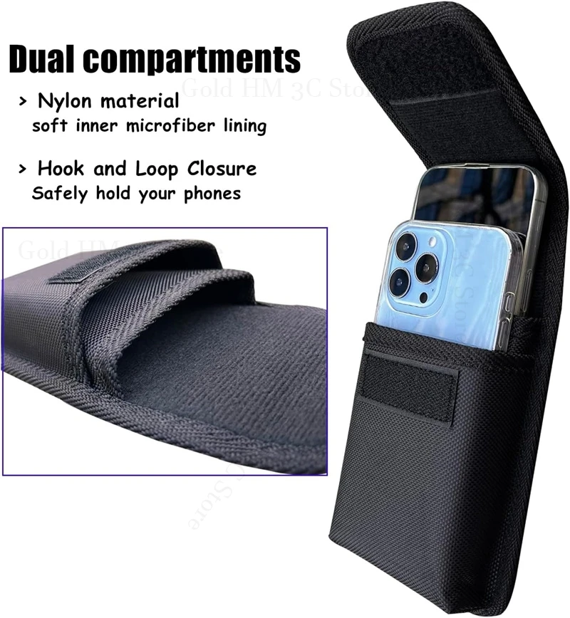 Oxford Cloth Leather Phone Case For iPhone 17 Air 16E 15 Pro Max Double Layers Waist Bag Belt Pouch For Apple 16 15 14 13 17 Pro
Oxford Cloth Leather Phone Case For iPhone 17 Air 16E 15 Pro Max Double Layers Waist Bag Belt Pouch For Apple 16 15 14 13 17 Pro