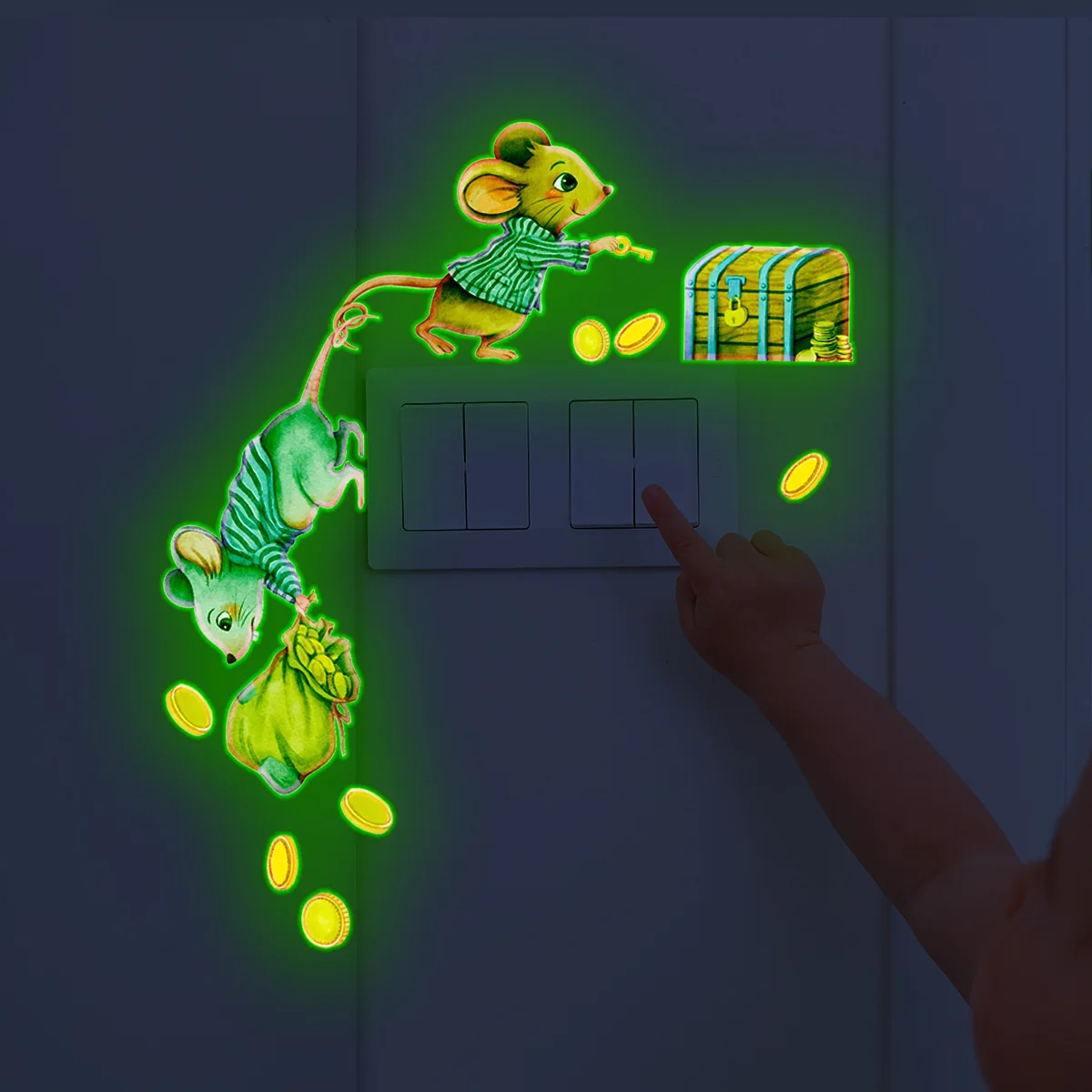 Luminous Switch Sticker Bedroom Living Room Dining Room Decorative Wall Sticker Self-adhesive Luminous Sticker
Luminous Switch Sticker Bedroom Living Room Dining Room Decorative Wall Sticker Self-adhesive Luminous Sticker