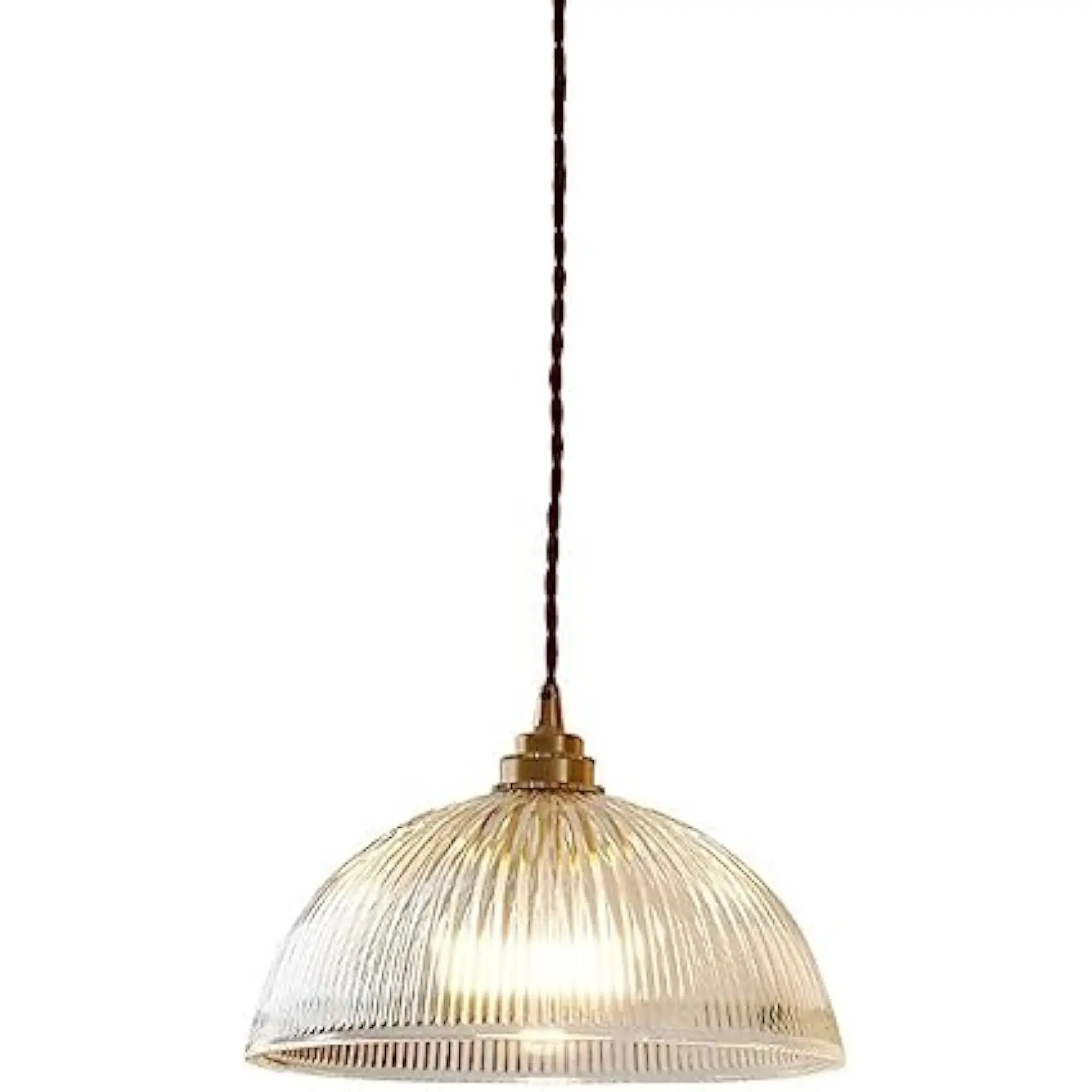 Clear Ribbed Glass Dome Pendant Light Fixture, Semicircle Transparent Glass Pendant Lamp, Vintage Farmhouse Pendant Light, Pend
Clear Ribbed Glass Dome Pendant Light Fixture, Semicircle Transparent Glass Pendant Lamp, Vintage Farmhouse Pendant Light, Pend