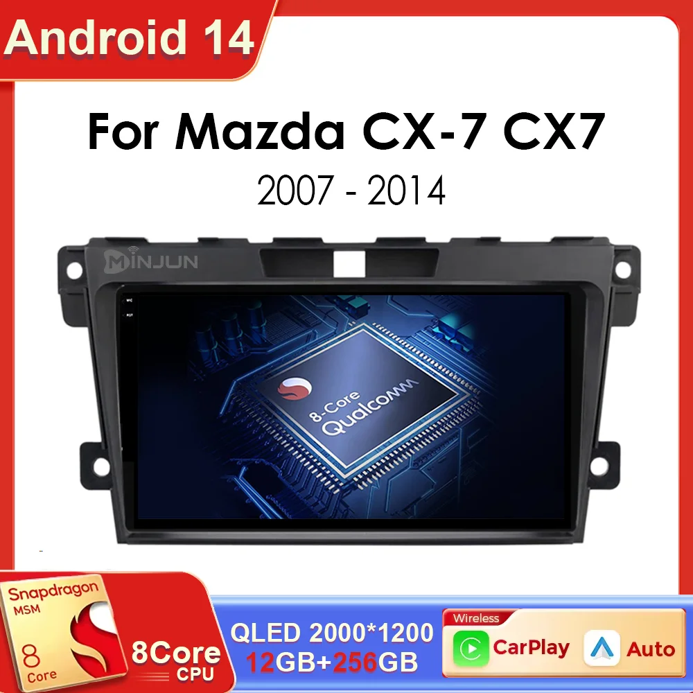 Android 14 Carplay Car Radio For MAZDA 2007 2008 2009 2010 - 2014 CX-7 CX7 CX 7 Qualcomm Navigation GPS Multimedia Player Stereo
Android 14 Carplay Car Radio For MAZDA 2007 2008 2009 2010 - 2014 CX-7 CX7 CX 7 Qualcomm Navigation GPS Multimedia Player Stereo