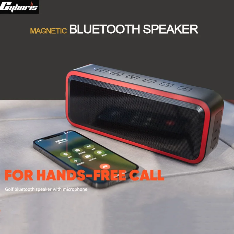 Cyboris 50w Magnetic Bracket Golf Bluetooth Speaker Wireless Tws Waterproof Subwoofer Portable Outdoor Bluetooth Speaker
Cyboris 50w Magnetic Bracket Golf Bluetooth Speaker Wireless Tws Waterproof Subwoofer Portable Outdoor Bluetooth Speaker