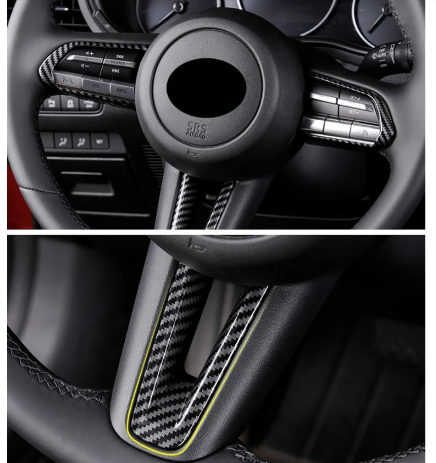 Steering Wheel Sticker Interior Carbon Fiber Decorative Sequins Trim Auto Accessories For Mazda 3 Axela 2019 2020 C1536
Steering Wheel Sticker Interior Carbon Fiber Decorative Sequins Trim Auto Accessories For Mazda 3 Axela 2019 2020 C1536
