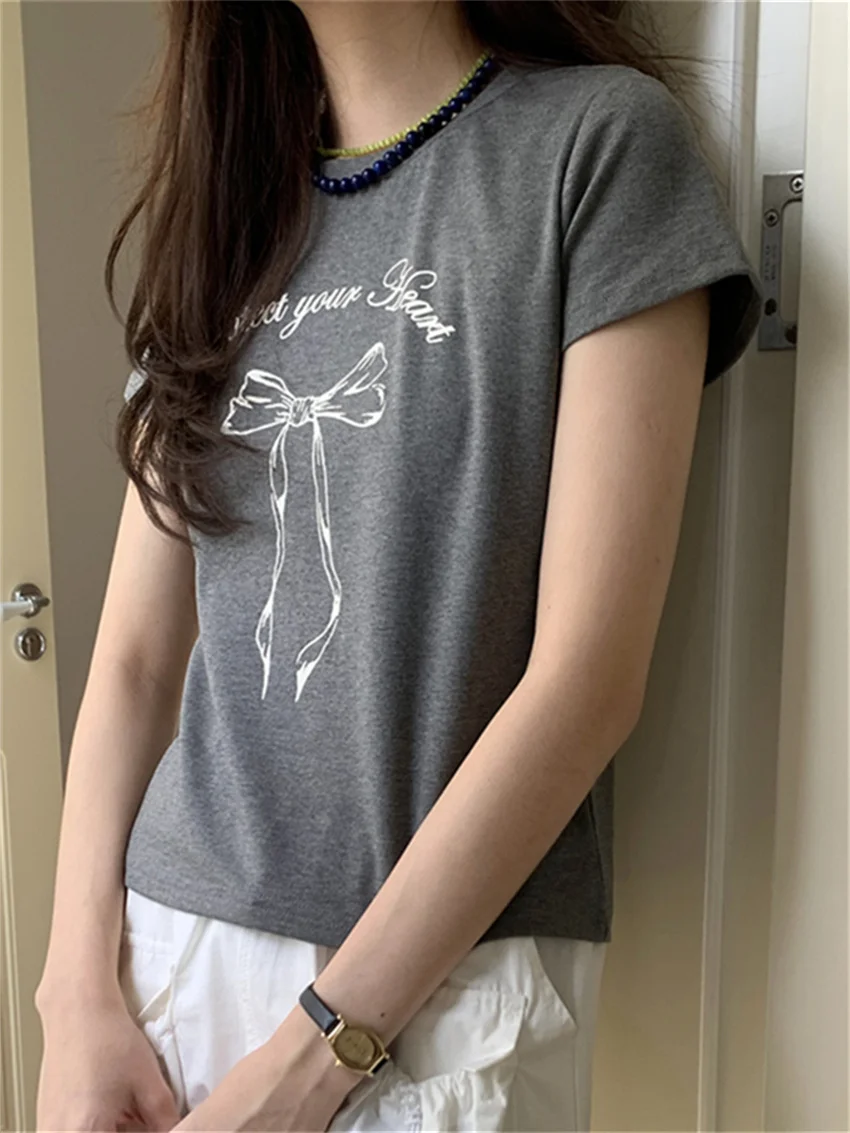 Alien Kitty Stylish Women Tees Chic Printed Slim New Short Sleeve Summer 2024 Office Lady Casual All Match T-Shirts
Alien Kitty Stylish Women Tees Chic Printed Slim New Short Sleeve Summer 2024 Office Lady Casual All Match T-Shirts