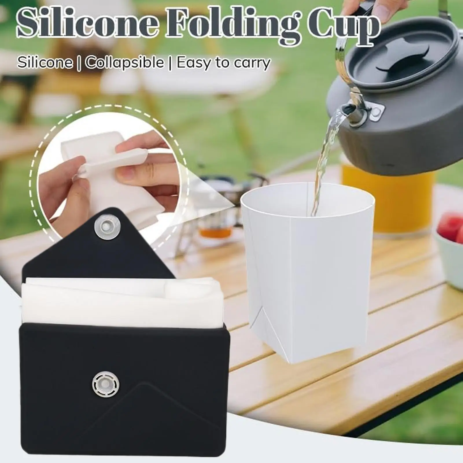 8oz Collapsible Silicone Cup, Portable Foldable Mug for Camping Backpacking, Hiking Travel Airplane Cycling Outdoor Drinkware 
8oz Collapsible Silicone Cup, Portable Foldable Mug for Camping Backpacking, Hiking Travel Airplane Cycling Outdoor Drinkware