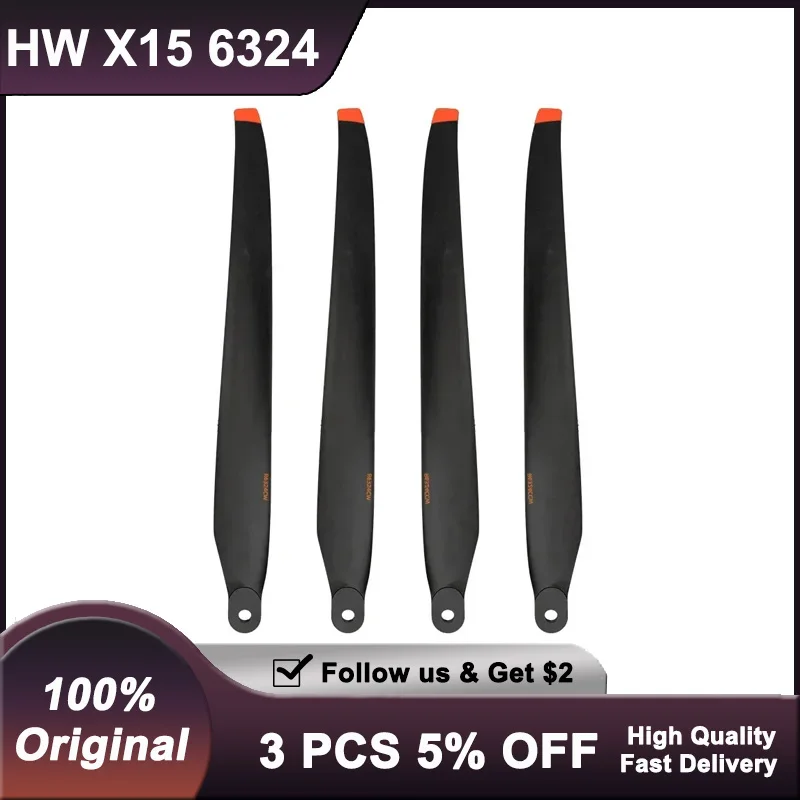 6324 Carbon Fiber Folding Propellers for Hobbywing X15 Heavy-Duty Agricultural Drone Blades Accessories
6324 Carbon Fiber Folding Propellers for Hobbywing X15 Heavy-Duty Agricultural Drone Blades Accessories