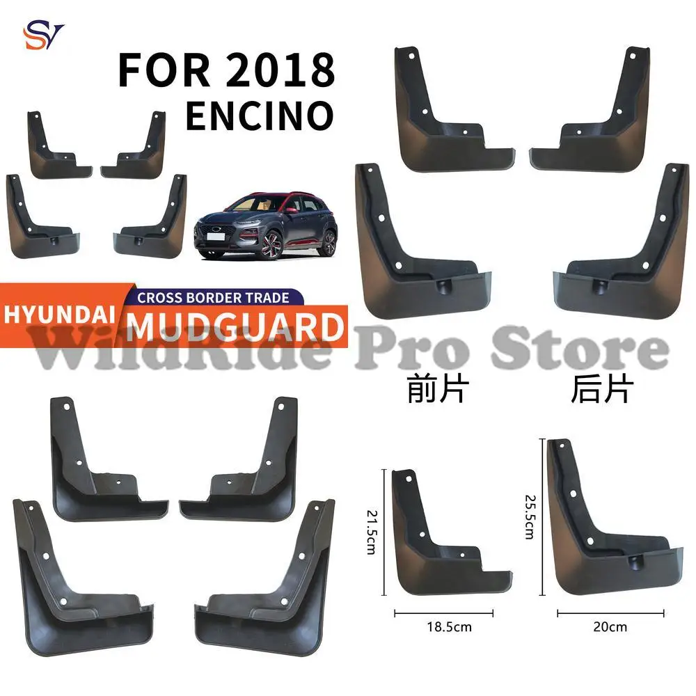 Front & Rear Mud Flaps for 2018 Hyundai ENCINO Tires Easy Installation PP Soft Rubber Protection 
Front & Rear Mud Flaps for 2018 Hyundai ENCINO Tires Easy Installation PP Soft Rubber Protection
