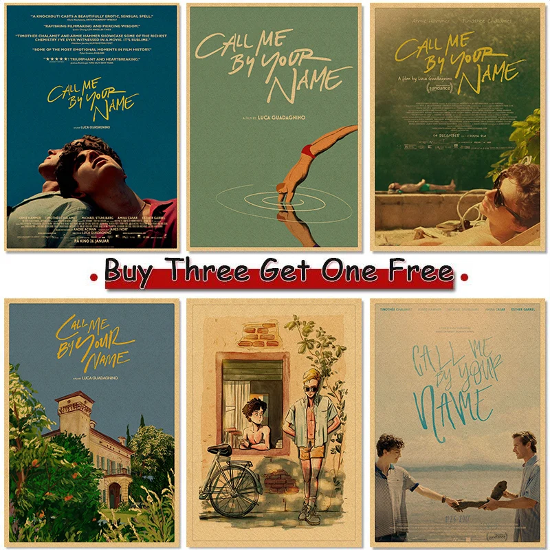 Award winning film Call Me by Your Name Kraft Paper Poster Bar Cafe High quality Printing Drawing core Decorative Painting 4K HD
Award winning film Call Me by Your Name Kraft Paper Poster Bar Cafe High quality Printing Drawing core Decorative Painting 4K HD