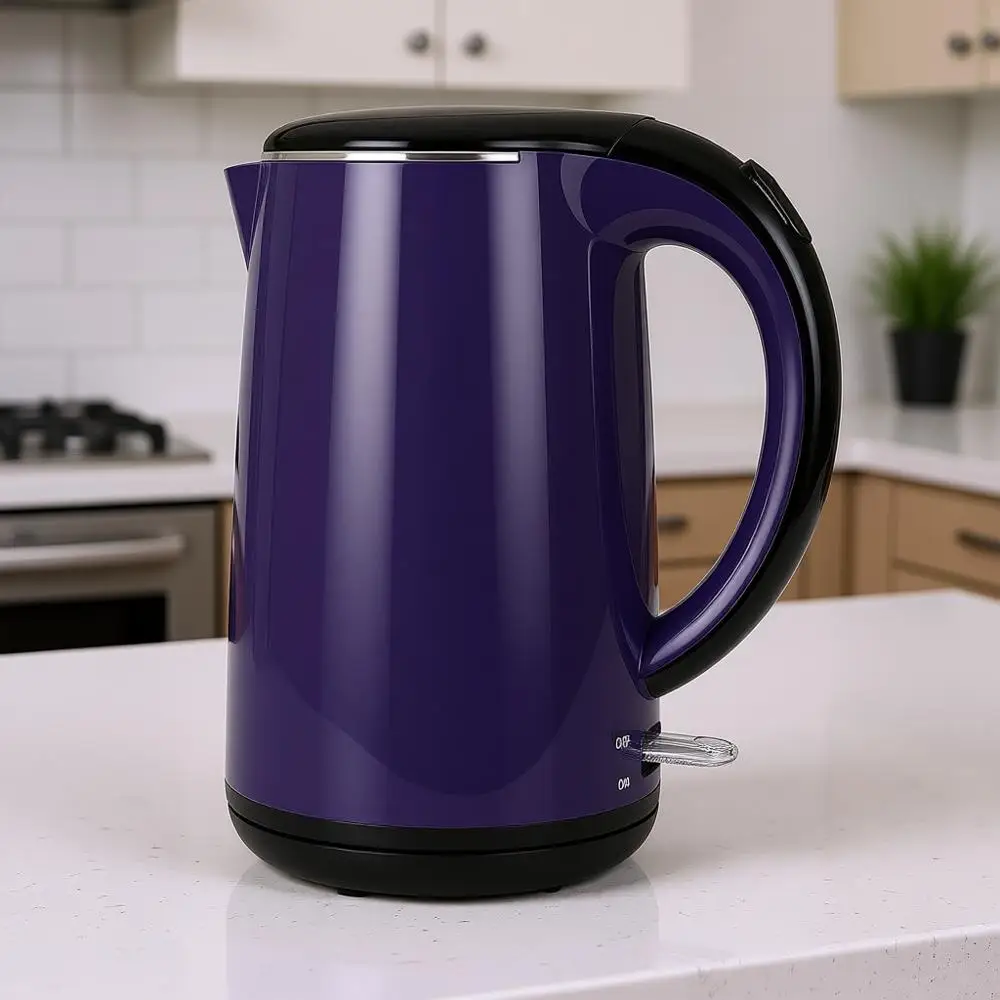 Электрический чайник с двойными стенками, 1,8 л, с автоматическим отключением и защитой от выкипания
Электрический чайник с двойными стенками, 1,8 л, с автоматическим отключением и защитой от выкипания