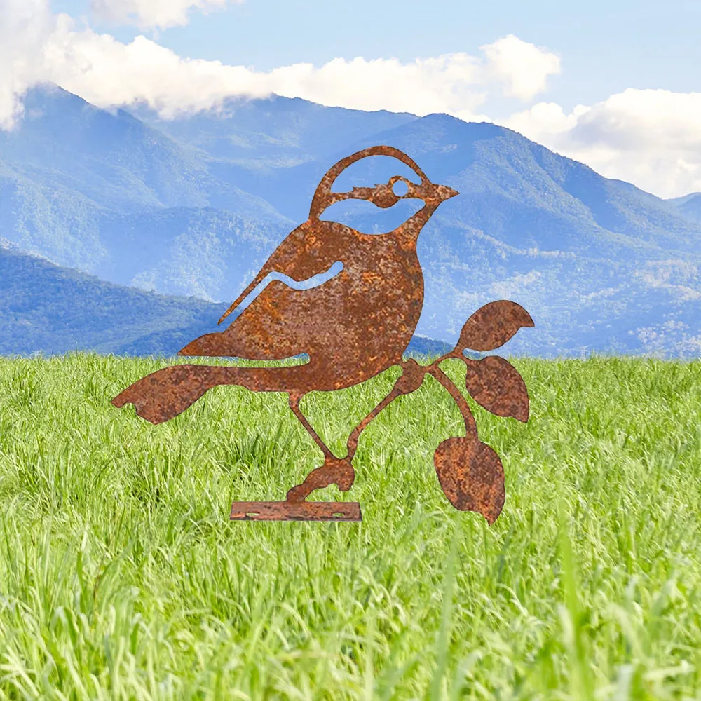 Декор из ржавой стали патина с черной крышкой Chickadee — природный подарок для искусства на открытом воздухе и сад.
Декор из ржавой стали патина с черной крышкой Chickadee — природный подарок для искусства на открытом воздухе и сад.