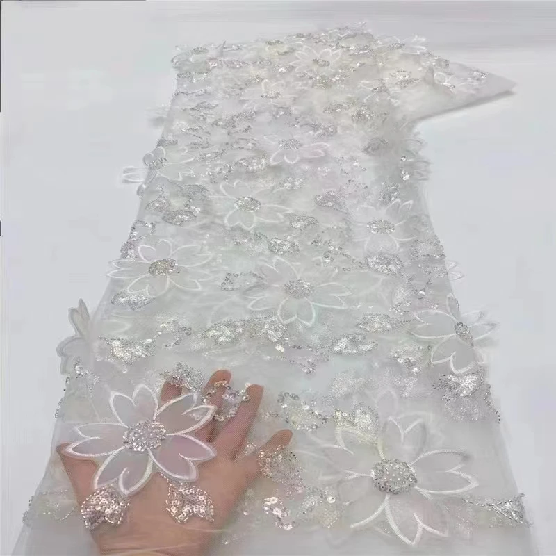 Handmade French Tulle Lace Fabric 2024 High Quality 3d Flower Embroidery African Beads Lace Fabric For Wedding Dresses St
Handmade French Tulle Lace Fabric 2024 High Quality 3d Flower Embroidery African Beads Lace Fabric For Wedding Dresses St
