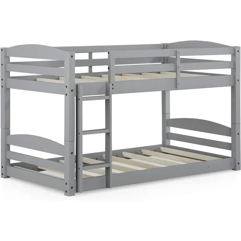 Convertible Low Wood Floor Bunk Bed, Stackable and Detachable Bed Frames for Kids, Solid Wood, with Ladder, High Guardrail
Convertible Low Wood Floor Bunk Bed, Stackable and Detachable Bed Frames for Kids, Solid Wood, with Ladder, High Guardrail
